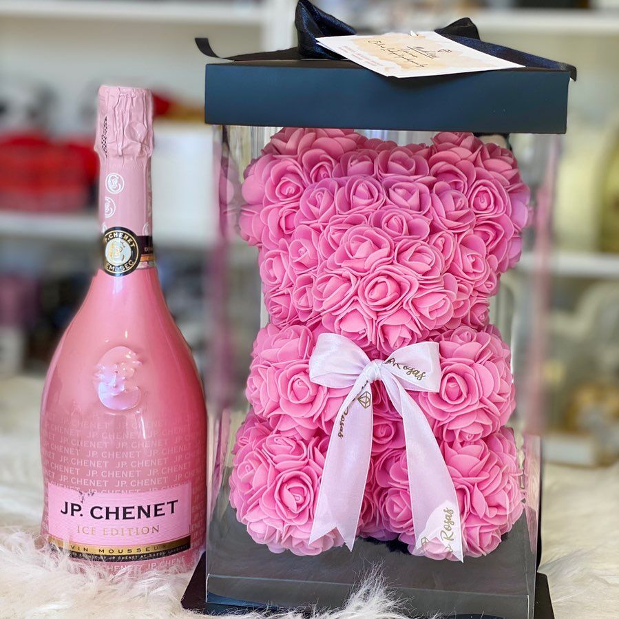 Oso Teddy  Rosado mas espumante